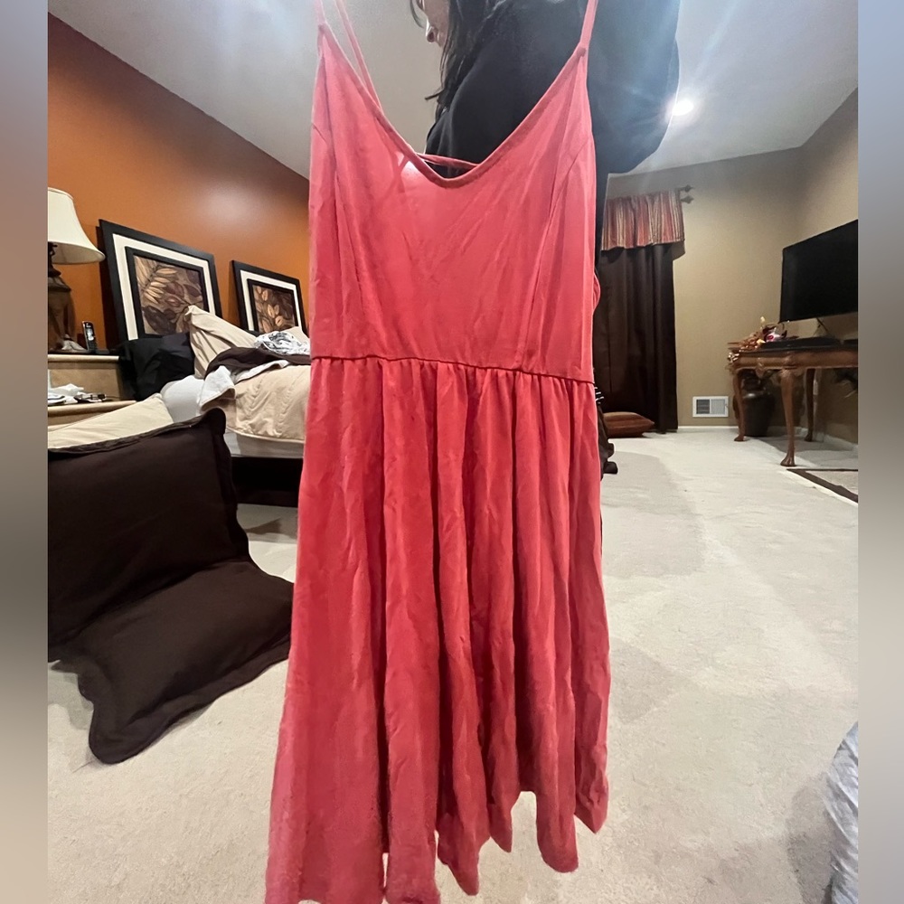 casual pink dress